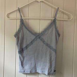 Hollister lacey cropped tank top